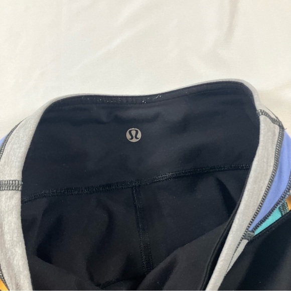 Lululemon Wunder Under Crop *Full-On Luon Black / Quilt Spring womens size 4 - Picture 10 of 14